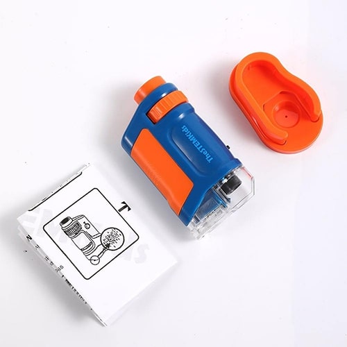 Rose Microscope portable jouets pour enfants zoom pour enfants 60x